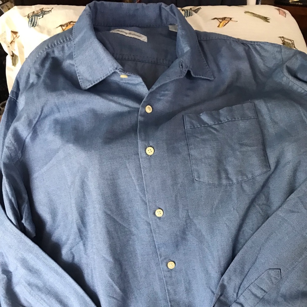 Tommy Bahama, Blue, Long Sleeve, X-Large